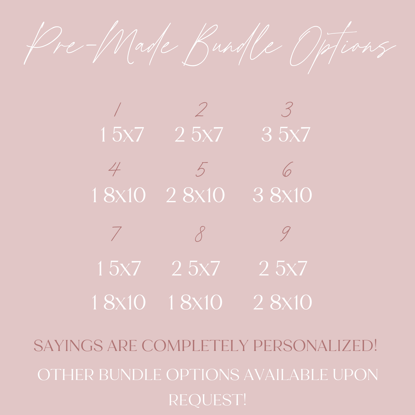 Acrylic Baby Shower Sign Bundle