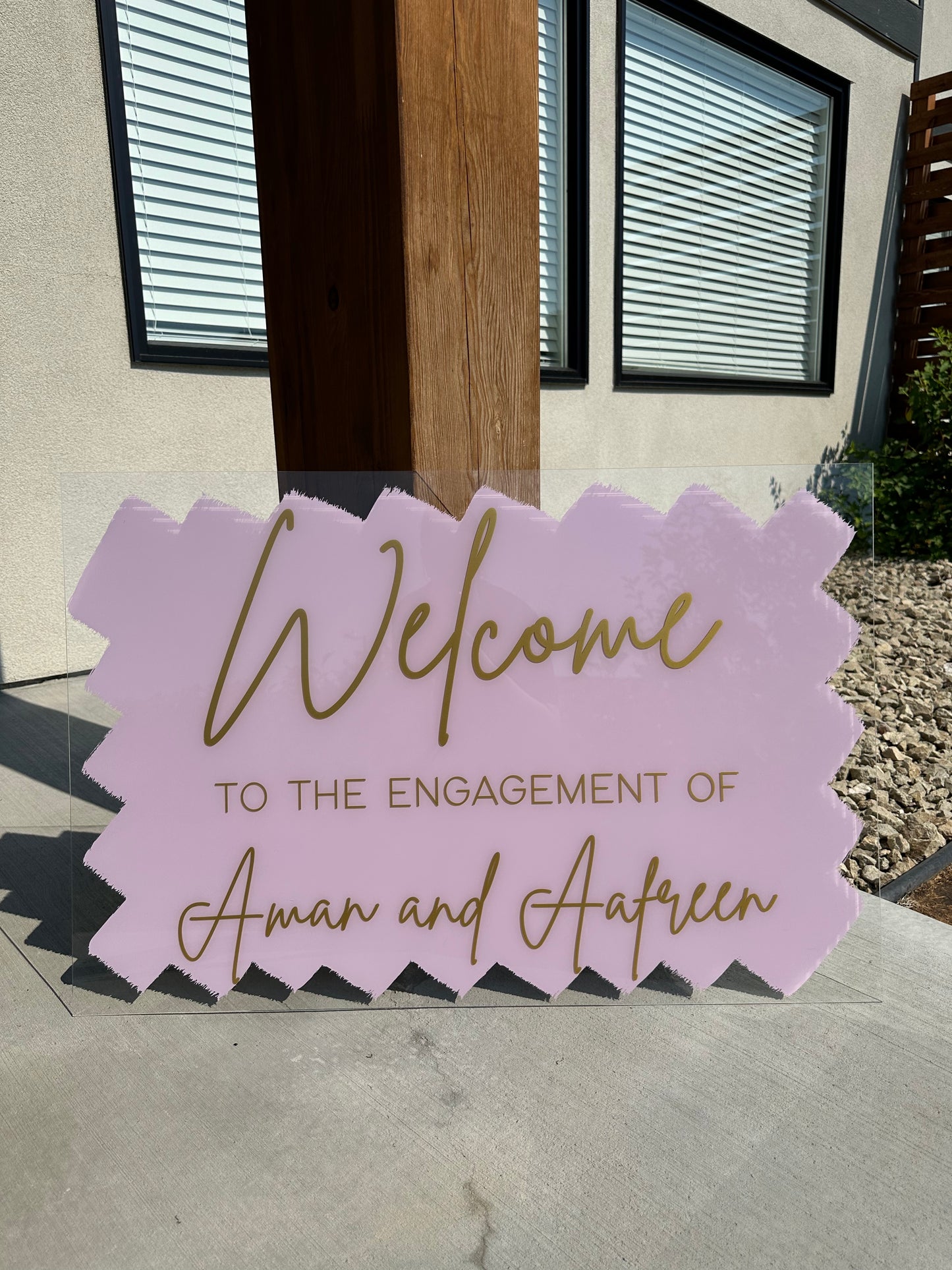 Acrylic Welcome Sign