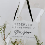 Reserved In Loving Memory | THE ELLE