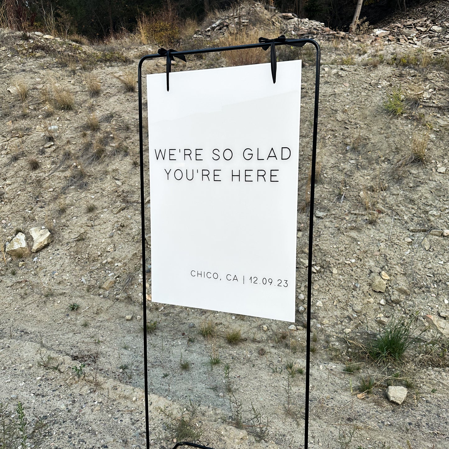 Acrylic Welcome Sign