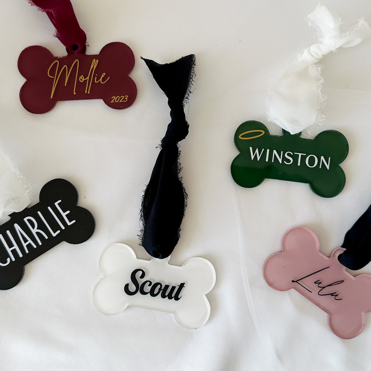 Dog Bone Christmas Ornament