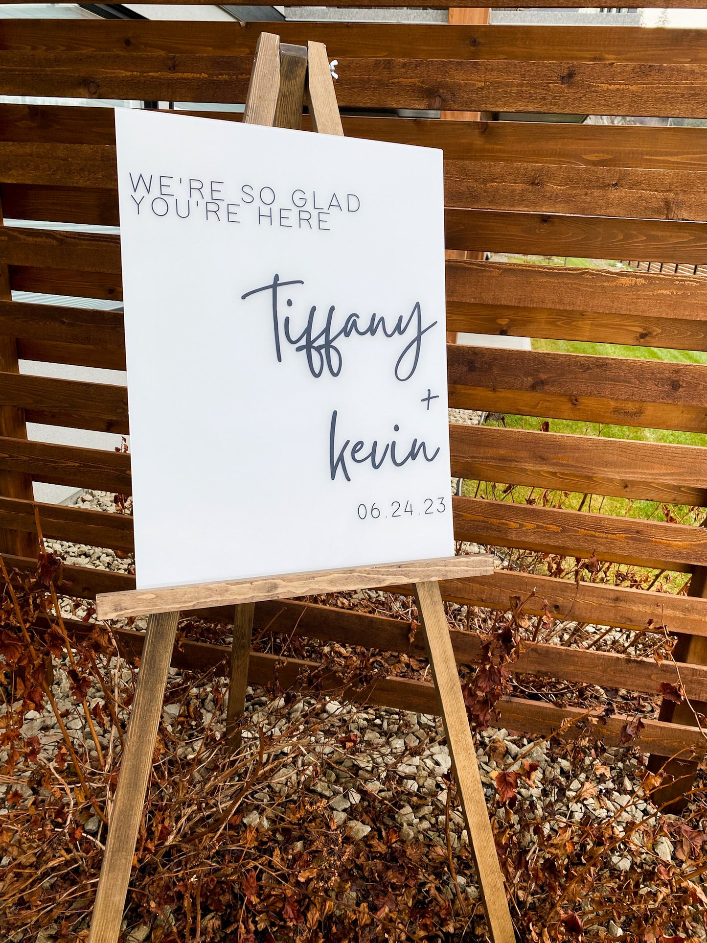Acrylic Welcome Sign