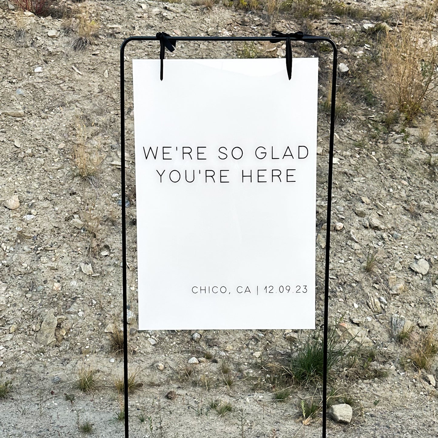 Acrylic Welcome Sign