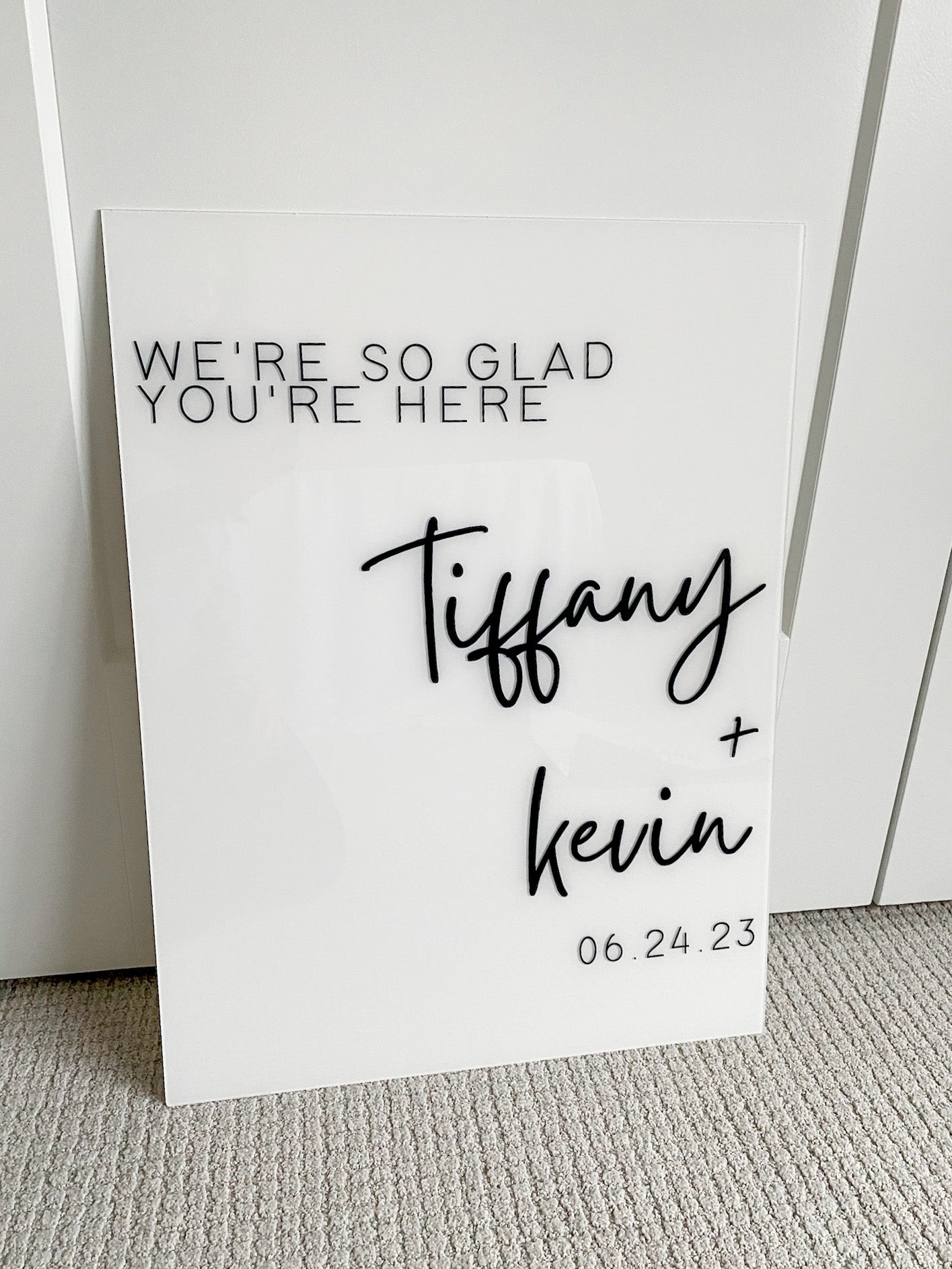 Acrylic Welcome Sign