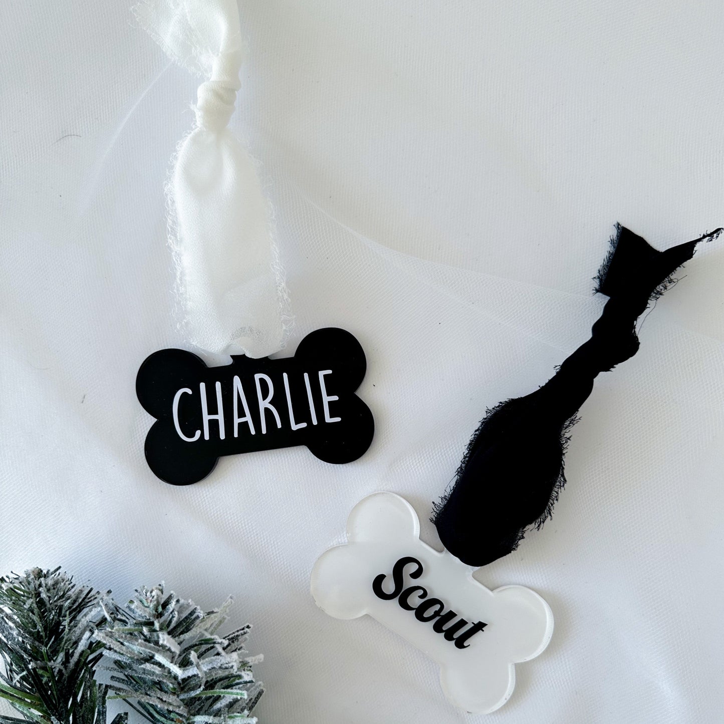 Dog Bone Christmas Ornament