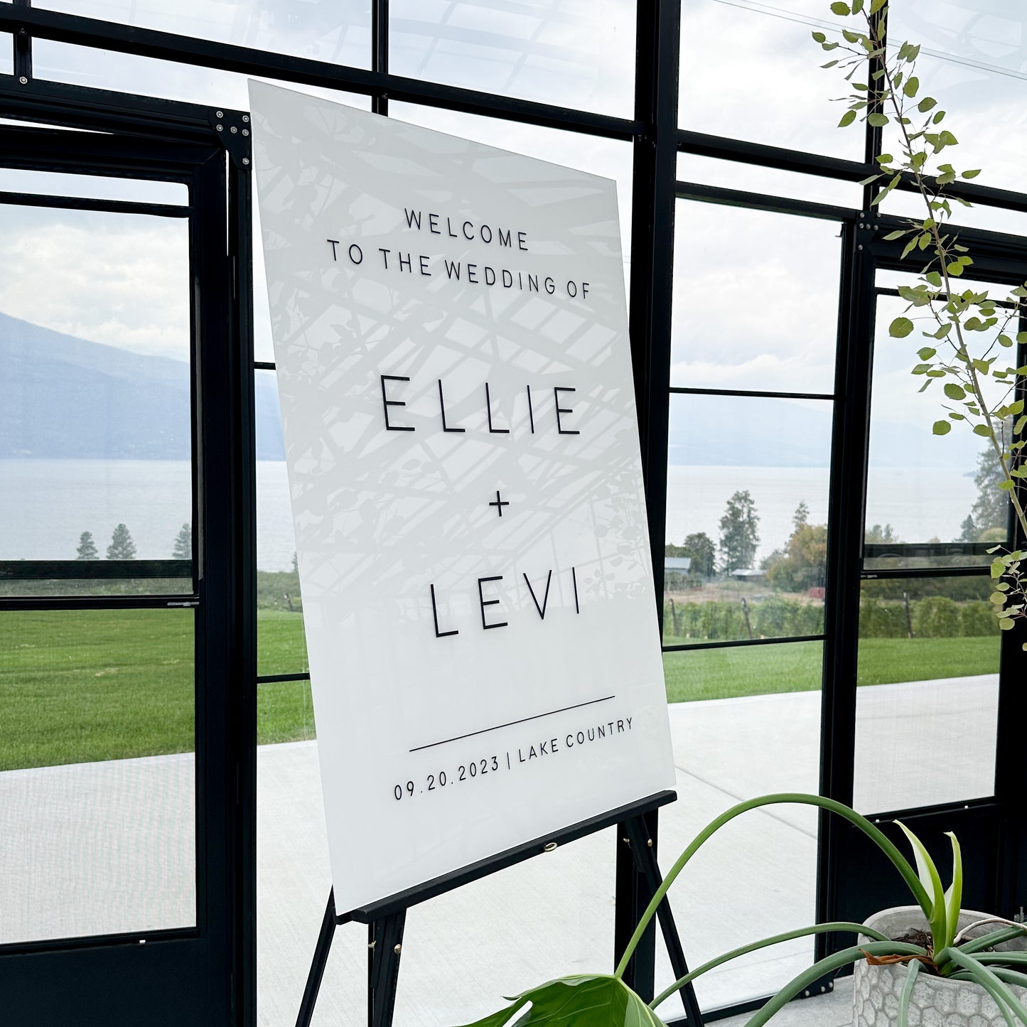 Acrylic Welcome Sign