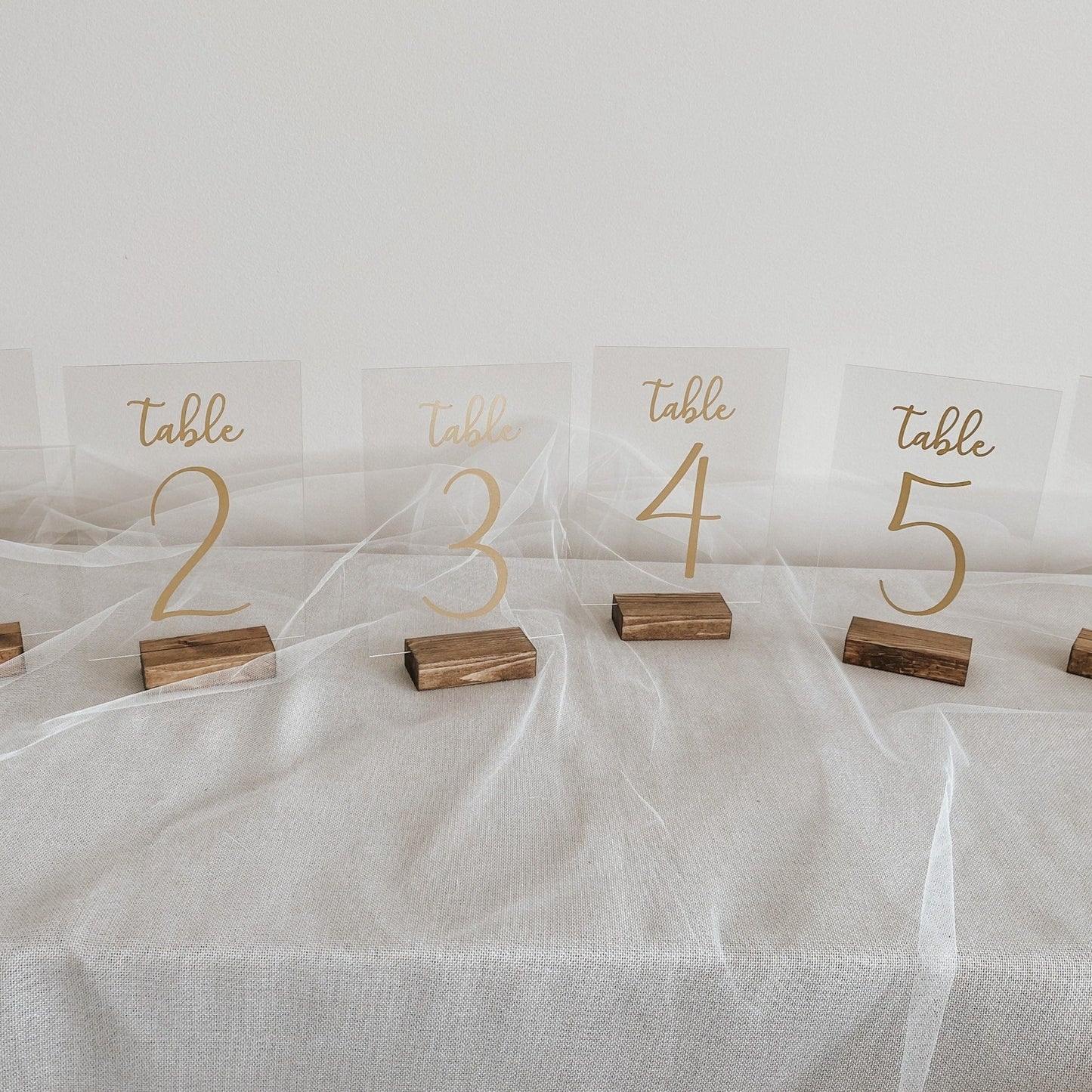 Acrylic Table Numbers