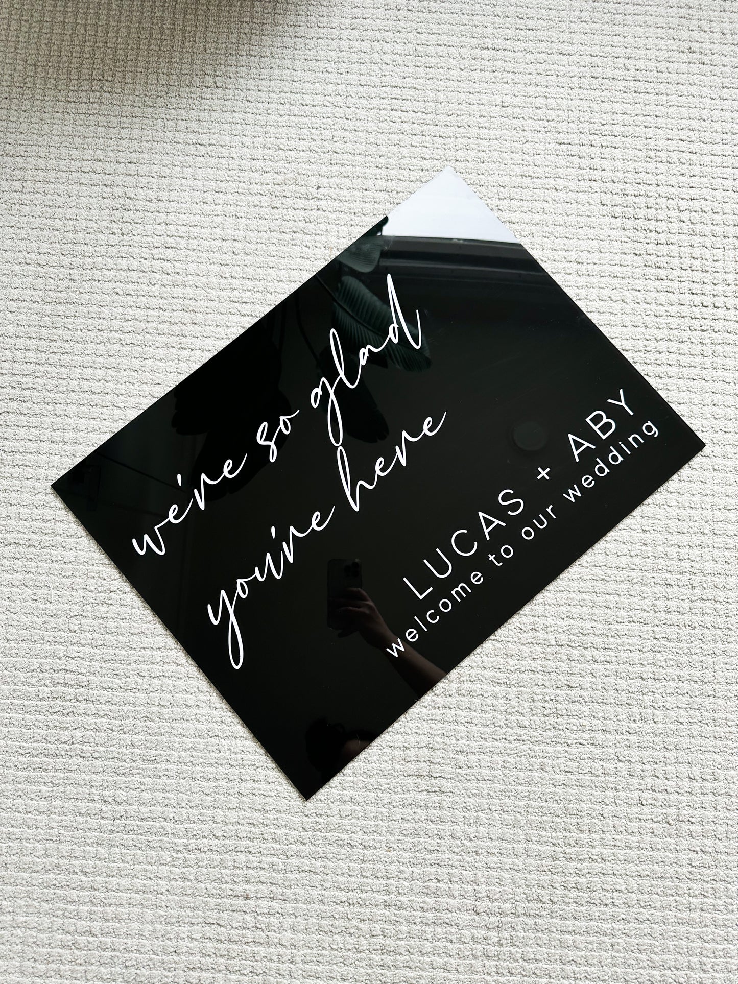 Acrylic Welcome Sign