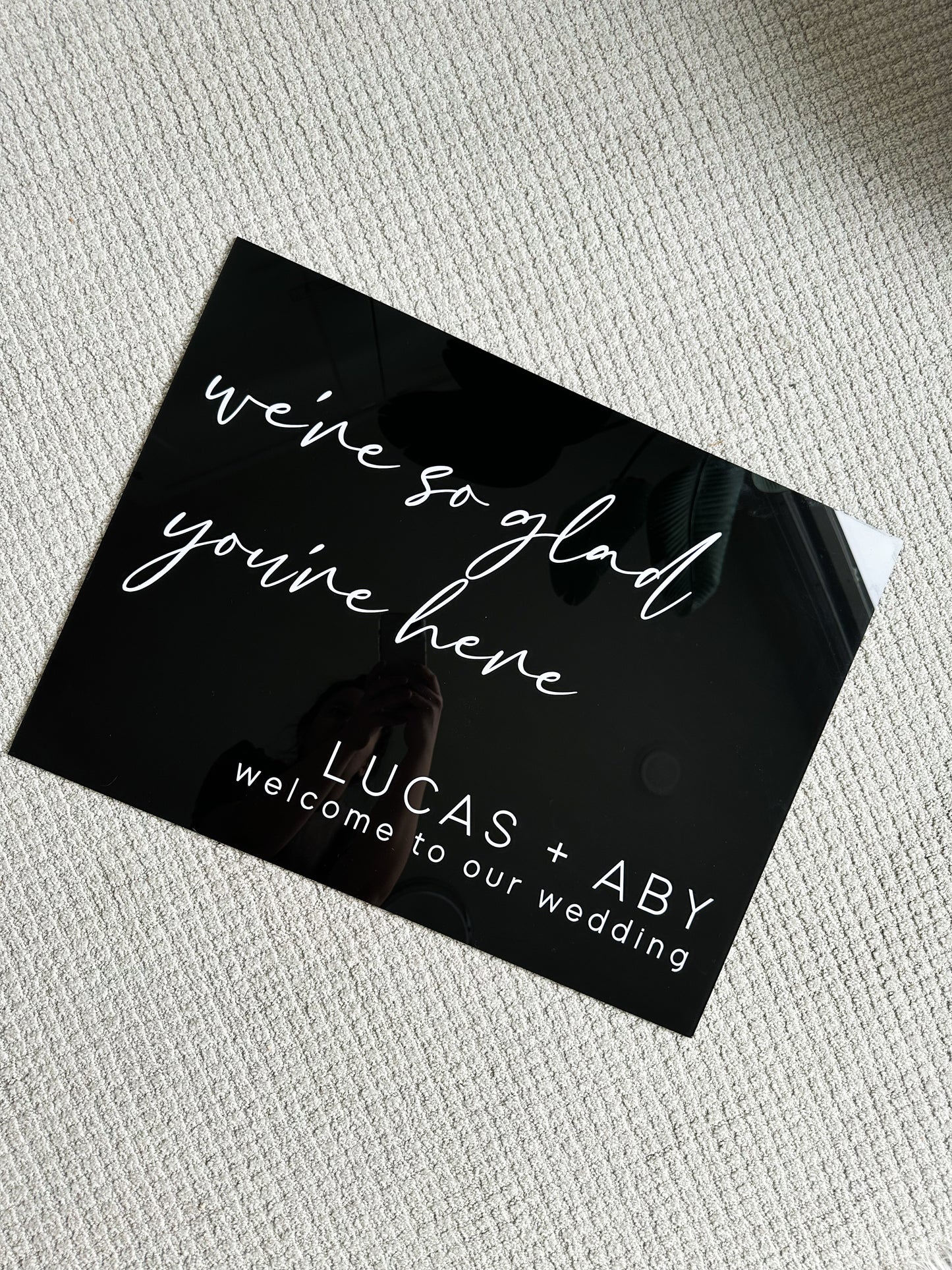 Acrylic Welcome Sign