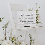 Reserved In Loving Memory | THE TAYLOR