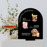 Signature Drink Sign With Pet