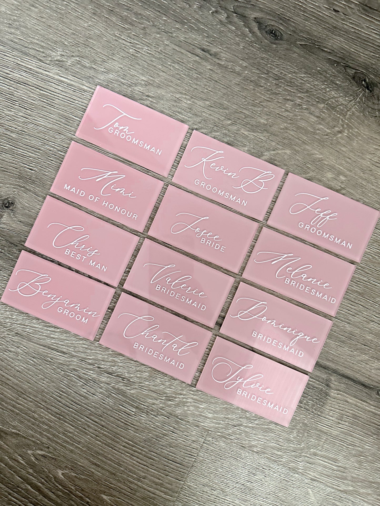 Rectangle Acrylic Place Cards