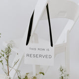 Reserved Row | THE ELLE