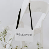 Reserved Row | THE ELLE