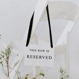 Reserved Row | THE ARI