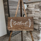 Wooden Last Name Sign