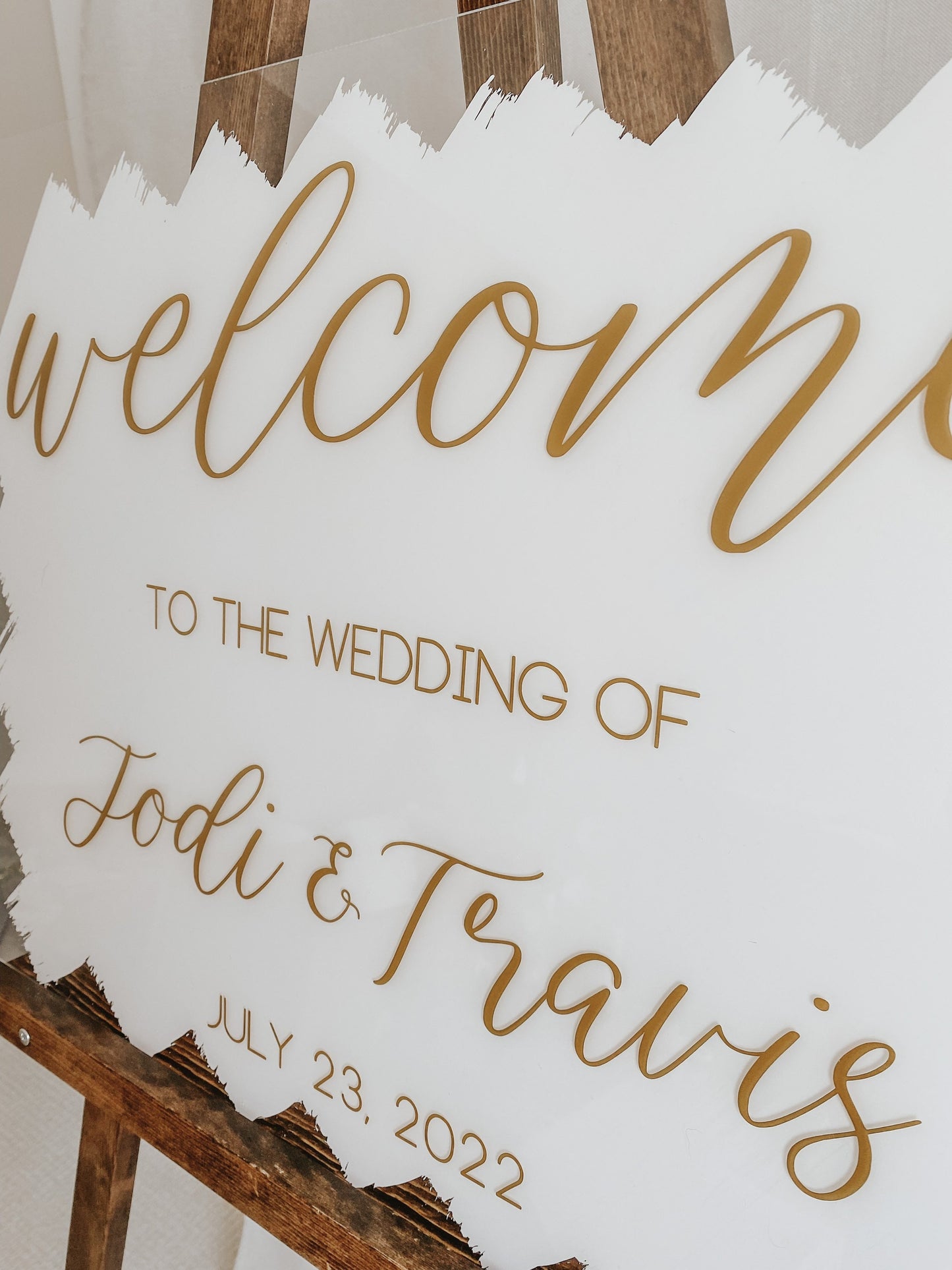 Acrylic Wedding Welcome Sign
