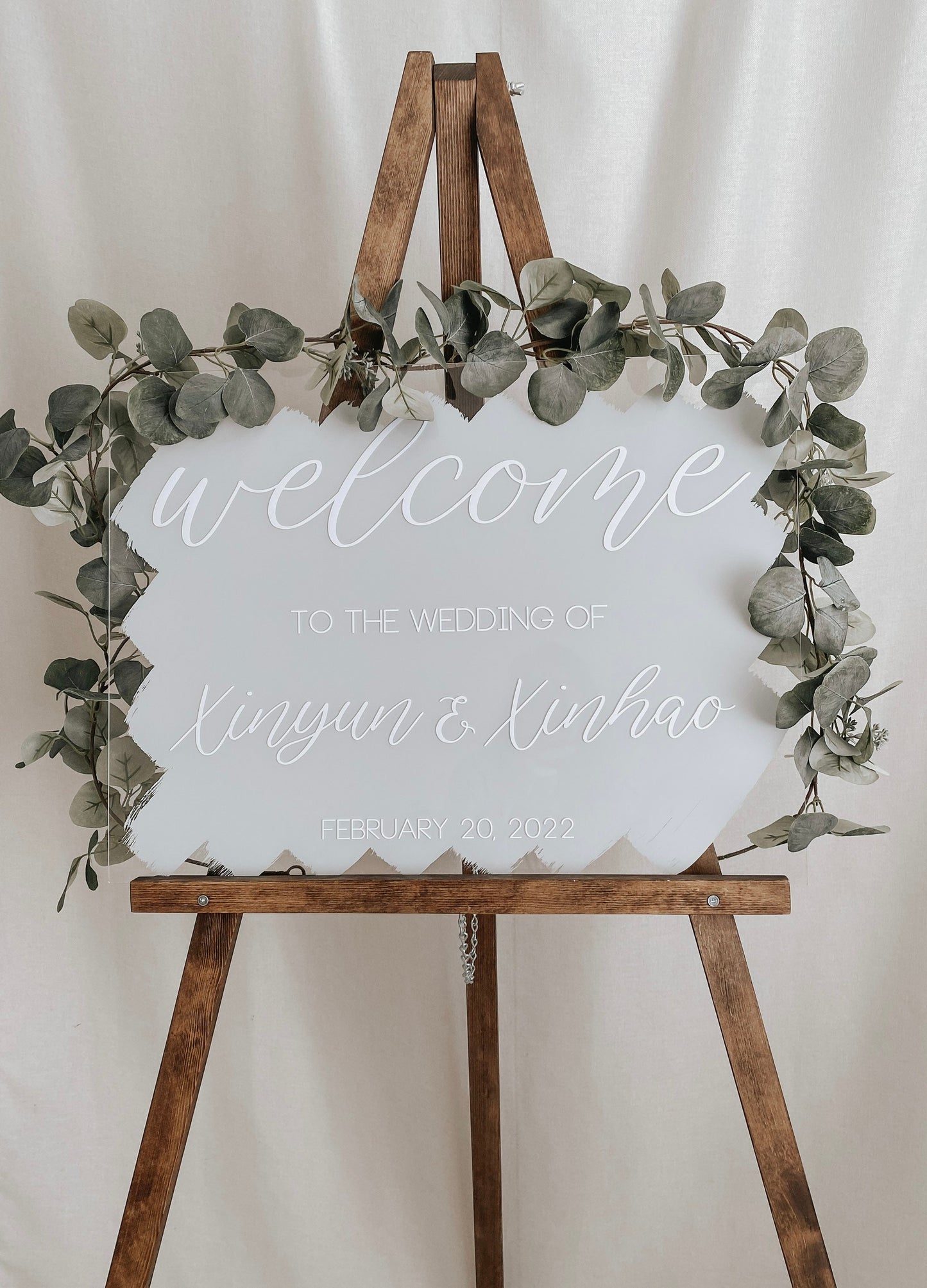 Acrylic Wedding Welcome Sign
