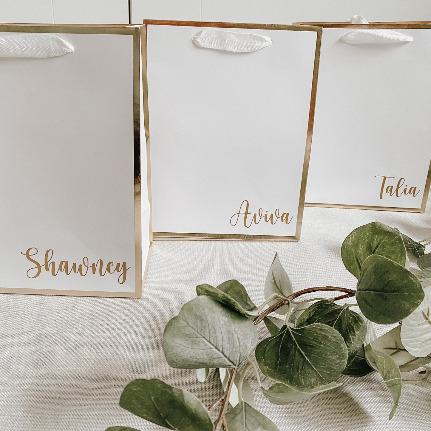 Gold Trim Gift Bags