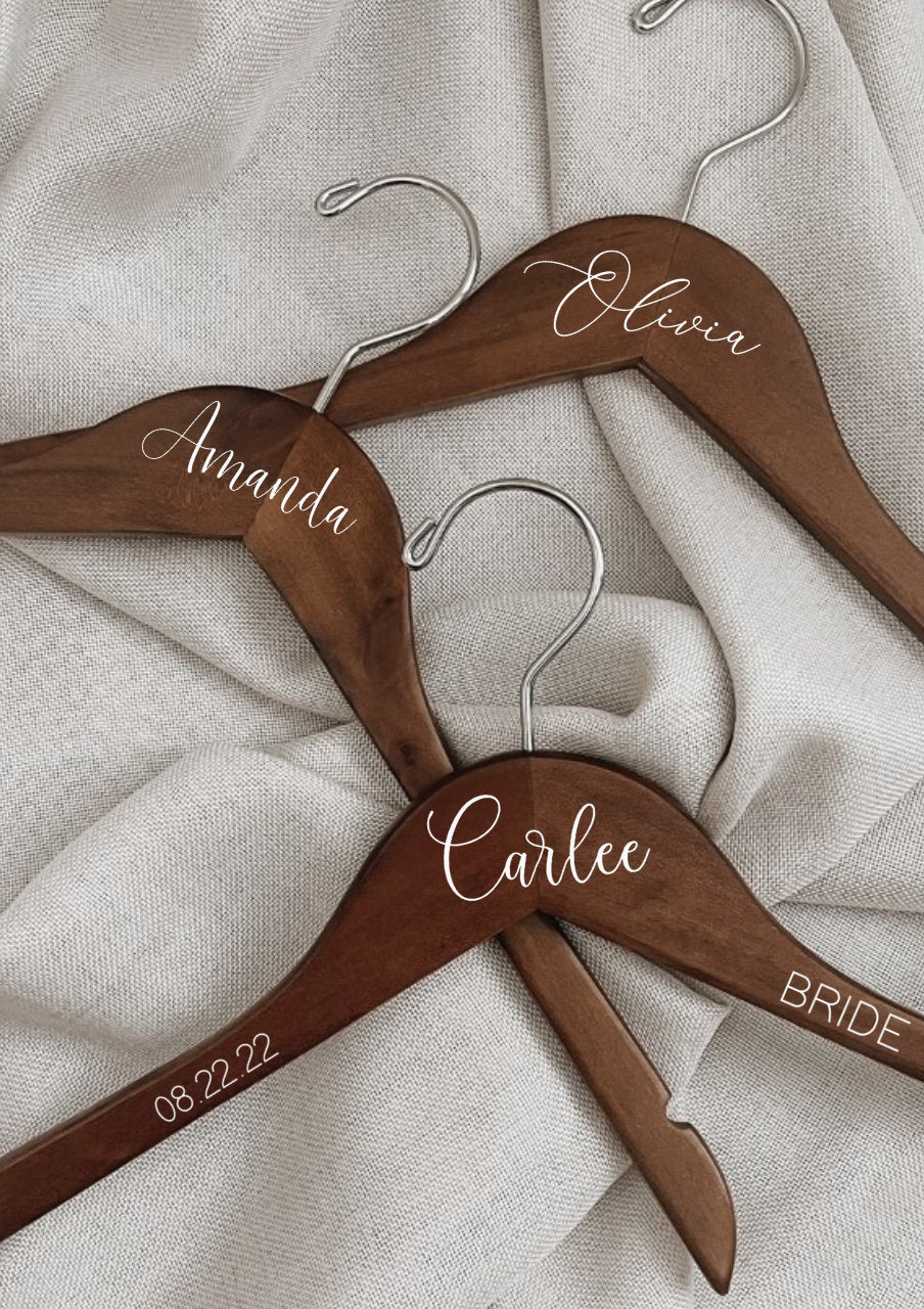 Personalized hanger for clearance bride